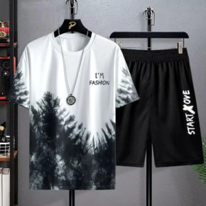 Sommer Schnelltrocknende Herren-Sets Modische Trainingsanzüge Lässige Atmungsaktive Kurzarm 3D-Bedruckte Sport-T-Shirts+Shorts Basketball-Set