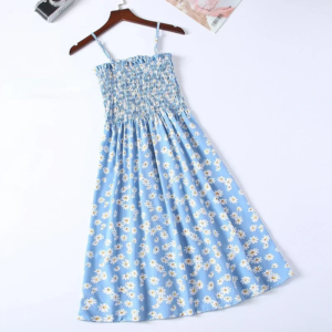 Sommer Chiffon Leibchen Ärmelloses Kleid Frauen Mini Kleider Mode Elastische Taille Casual Spaghetti Strap Kleider Vestidos Mädchen