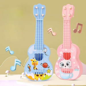 Kids Ukulele Musical Toy 4 Strings Small Guitar Toys Educational Music Instrument Beginner Learning Gift for Children Birthday