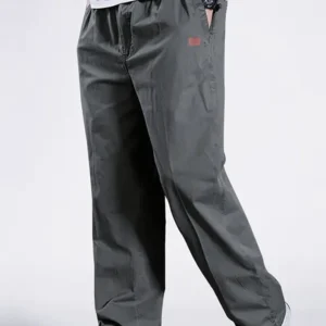 2025 Lässige Jogginghose für Herren, Cargohose mit entspannter Passform, Kordelzug, Jogginghose, Wandern, Outdoor, Twill-Sporthose