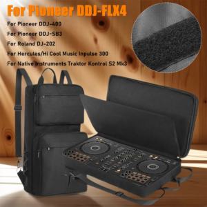 DJ-Rucksack für Pioneer DDJ-400 DDJ-FLX4 für Roland DJ-202 DJ-Mixer-Tragetasche Reisetasche mit Verstellbarem Schultergurt