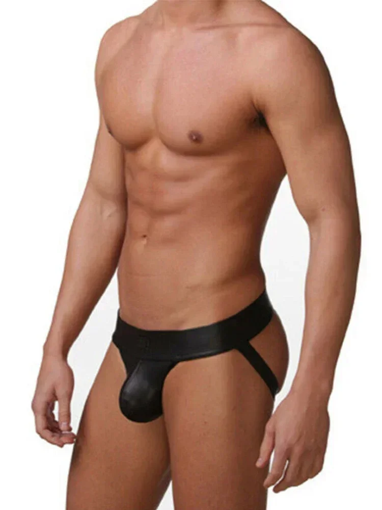 Pu Faux Leather Underwear Men'S Jockstrap Gay Erotic Panties Sexy Lingerie Hot Sexy Male'S Thongs G String Pu Faux Leather Underwear Men'S Jockstrap Gay Erotic Panties Sexy Lingerie Hot Sexy Male'S Thongs G String – Bild 2