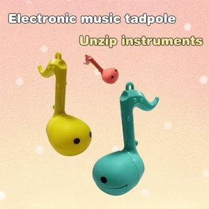 Innovative Electronic Music Toy, Soothing Mini Otamatone Instruments, Adorable Music Notes Design.