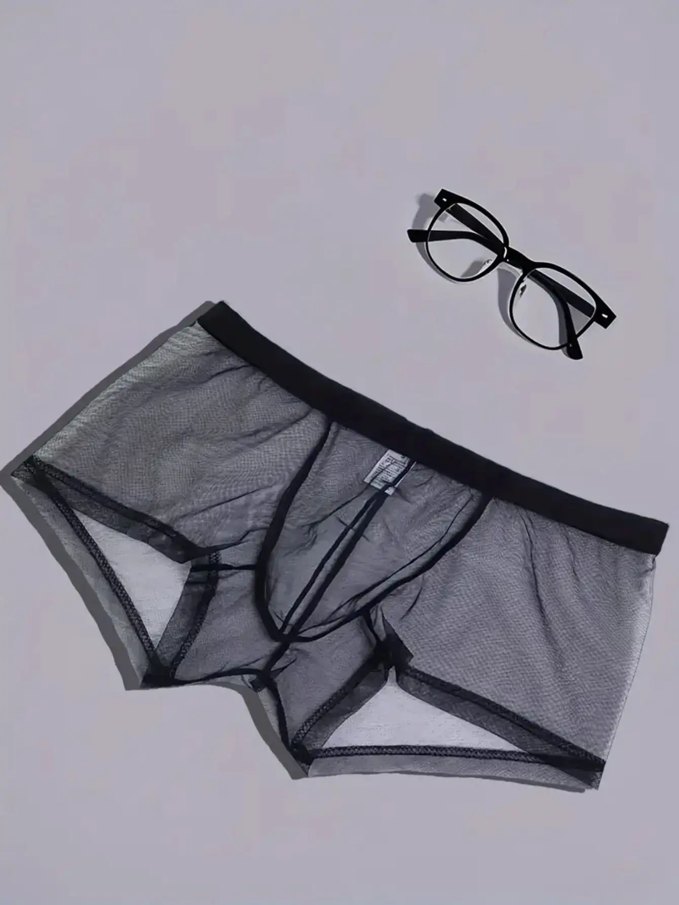 Durchsichtige Mesh-Unterwäsche Für Herren, Transparent, Sexy, Atmungsaktiv, Bequem, Kurze Shorts, Erhältlich In Den Farben Schwarz Und Weiß Durchsichtige Mesh-Unterwäsche Für Herren, Transparent, Sexy, Atmungsaktiv, Bequem, Kurze Shorts, Erhältlich In Den Farben Schwarz Und Weiß