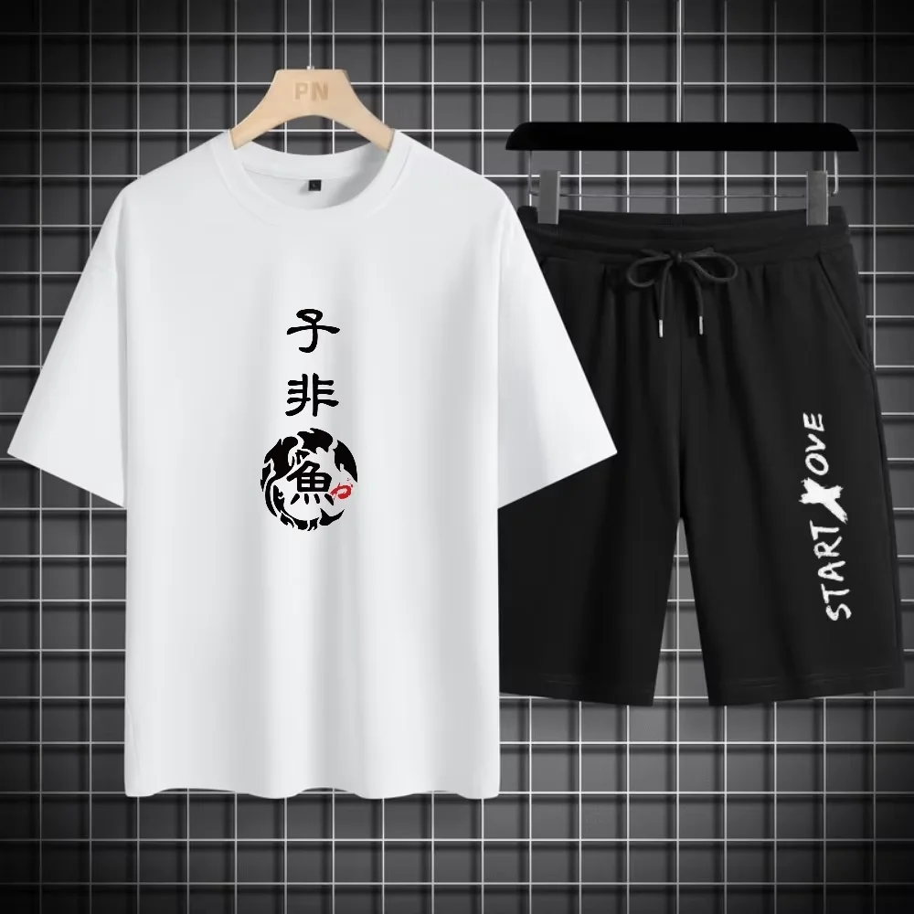 Sommer Schnelltrocknende Herren-Sets Modische Trainingsanzüge Lässige Atmungsaktive Kurzarm 3D-Bedruckte Sport-T-Shirts+Shorts Basketball-Set Sommer Schnelltrocknende Herren-Sets Modische Trainingsanzüge Lässige Atmungsaktive Kurzarm 3D-Bedruckte Sport-T-Shirts+Shorts Basketball-Set – Bild 8