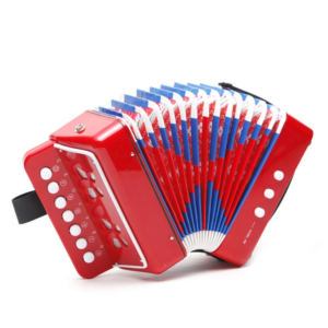 Neue Orgel 7 Tasten 2 Bass Akkordeons, Kinder Akkordeon Mini Spielzeug Musikinstrumente, kleines Instrument kreatives Geschenk
