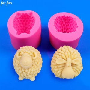 Für Spaß 3D Schafe Lamm Silikon Formen Zucker Flipping Schokolade Kuchen Form DIY Aromatherapie Kerze Gips Ton Harz Form Decorat