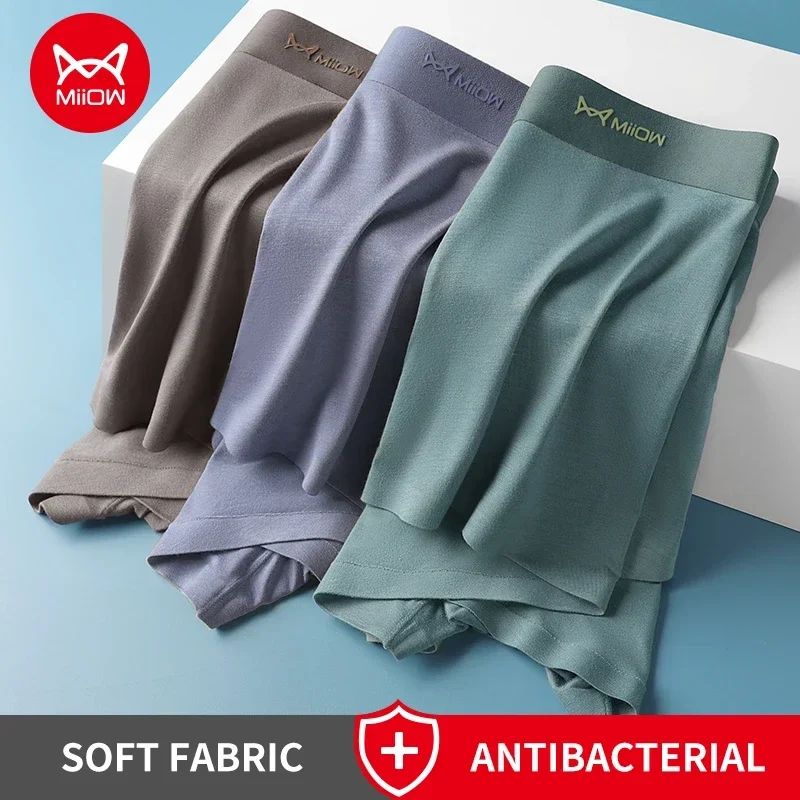 Miiow 3Pcs Modal Männer Unterwäsche Boxer Graphene Antibakterielle Stamm Sommer Eis Seide Atmungsaktive Schlüpfer Der Männer Mann Boxer Briefs Miiow 3Pcs Modal Männer Unterwäsche Boxer Graphene Antibakterielle Stamm Sommer Eis Seide Atmungsaktive Schlüpfer Der Männer Mann Boxer Briefs – Bild 7