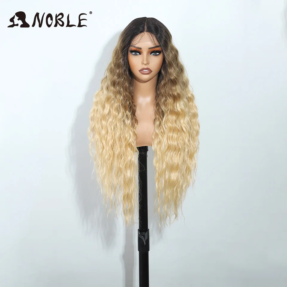 Noble Synthetic Lace Front Wig Long Wavy Ombre Blonde Wig Red Wigs Lace Part Synthetic Lace Wigs For Women Lace Front Wigs Noble Synthetic Lace Front Wig Long Wavy Ombre Blonde Wig Red Wigs Lace Part Synthetic Lace Wigs For Women Lace Front Wigs – Bild 8