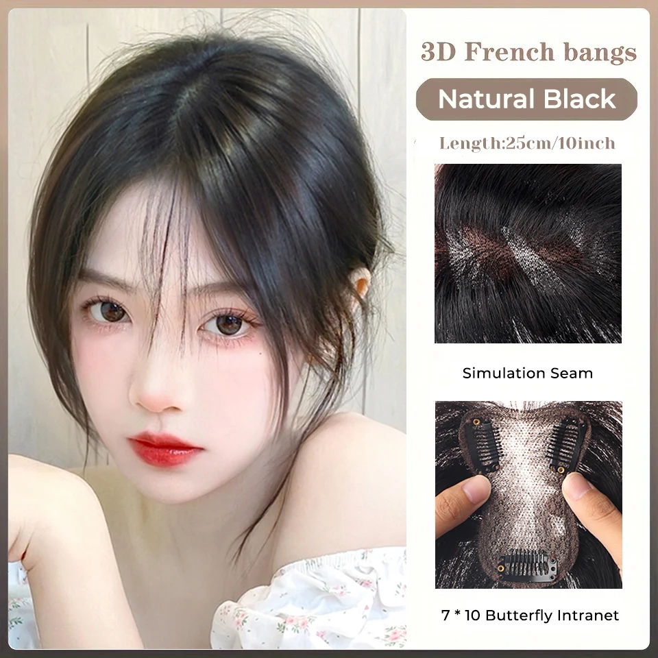 Olacare Wig Woman Figure-Eight Bangs Increase Amount Simulation Of Human Hair Bangs Clip-In Extensions Synthetic Closure Olacare Wig Woman Figure-Eight Bangs Increase Amount Simulation Of Human Hair Bangs Clip-In Extensions Synthetic Closure – Bild 9