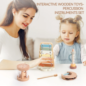 Montessori Musikinstrumente Baby Musikpädagogisches Lernspielzeug Holz Neugeborenen Suona Rassel Klingelndes Xylophon Spielzeug Geschenk