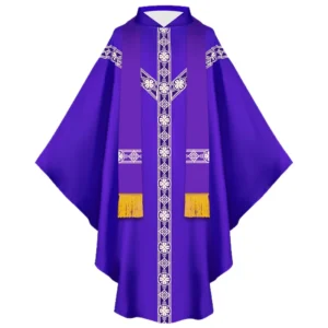 2026 Sechsfarbige Eur-USA mittelalterliche Druck muslimische Robe für Männer, Halloween Priester Klerus Gebetskleidung, COS Spielkostüm, Länge 128 cm