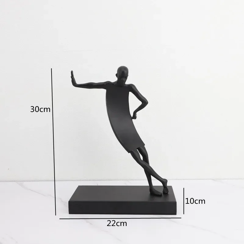 Kreative Abstrakte Menschliche Skulptur Aus Metall, Schwarze Person, Schlafzimmer, Arbeitszimmer, Ornament, Wohnzimmer, Dekoration, Kunst, Heimdekoration, Zubehör Kreative Abstrakte Menschliche Skulptur Aus Metall, Schwarze Person, Schlafzimmer, Arbeitszimmer, Ornament, Wohnzimmer, Dekoration, Kunst, Heimdekoration, Zubehör – Bild 5