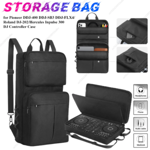 DJ-Rucksack für Pioneer DDJ-400/DDJ-FLX4 für Roland DJ-202 DJ-Mixer-Koffer, Reisetui, kratzfest, verstellbarer Schultergurt
