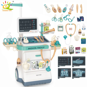 Medizinisches Tischgerät-Set, Kinderspielzeug, inklusive simulierten, exquisiten Requisiten, simuliertes Arztspiel, Eltern-Kind-Interaktion