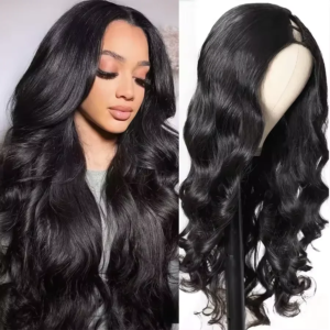 U-Part V-Part Body Wave Echthaar-Perücke 200 Dichte Upgrade 30 32 Zoll Naturfarbe Brasilianische Haarperücken Ohne Kleber Ohne Leave-Out