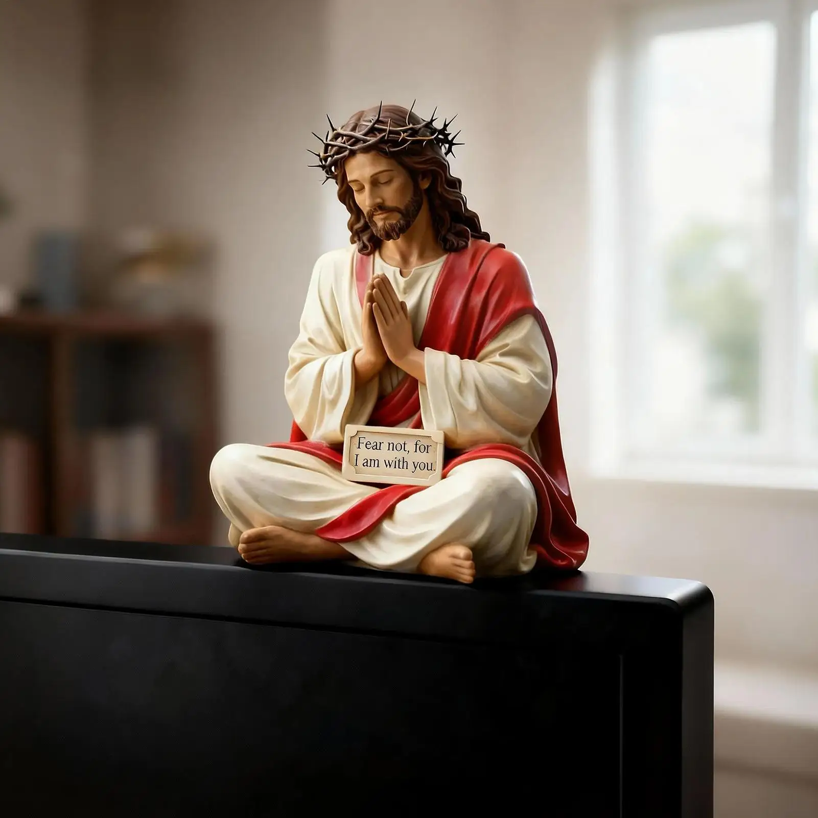 Jesus-Skulptur, Religiöse Kunst, Sammlerskulptur, Jesus-Figur Aus Kunstharz, Schreibtischbegleiter-Figur Für Nachttisch, Schreibtisch, Wohnung, Badezimmer Jesus-Skulptur, Religiöse Kunst, Sammlerskulptur, Jesus-Figur Aus Kunstharz, Schreibtischbegleiter-Figur Für Nachttisch, Schreibtisch, Wohnung, Badezimmer