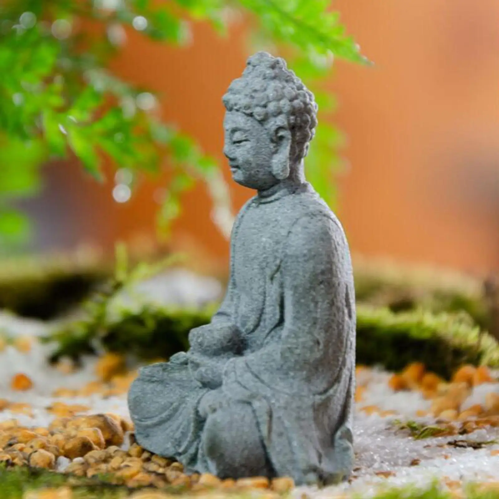 Sandstein Sitzen Buddha Statue Skulptur Für Schrank Home Tischplatte Hinterhof Dekor Sandstein Sitzen Buddha Statue Skulptur Für Schrank Home Tischplatte Hinterhof Dekor – Bild 4
