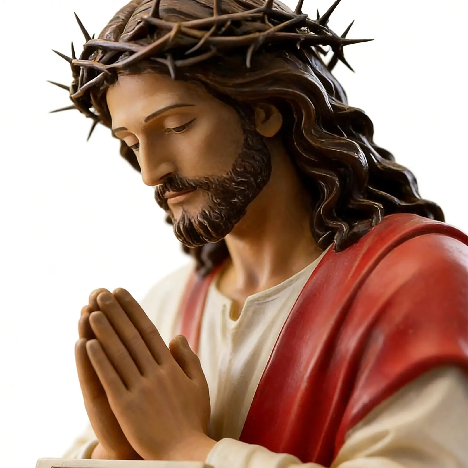 Jesus-Skulptur, Religiöse Kunst, Sammlerskulptur, Jesus-Figur Aus Kunstharz, Schreibtischbegleiter-Figur Für Nachttisch, Schreibtisch, Wohnung, Badezimmer Jesus-Skulptur, Religiöse Kunst, Sammlerskulptur, Jesus-Figur Aus Kunstharz, Schreibtischbegleiter-Figur Für Nachttisch, Schreibtisch, Wohnung, Badezimmer – Bild 4