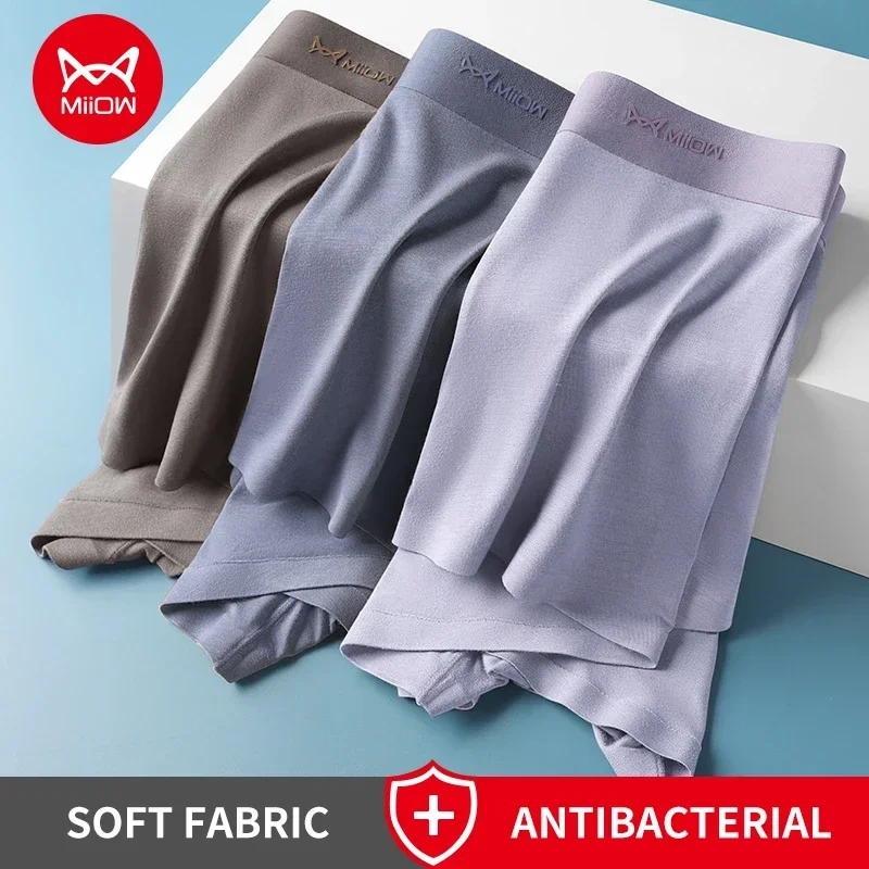 Miiow 3Pcs Modal Männer Unterwäsche Boxer Graphene Antibakterielle Stamm Sommer Eis Seide Atmungsaktive Schlüpfer Der Männer Mann Boxer Briefs Miiow 3Pcs Modal Männer Unterwäsche Boxer Graphene Antibakterielle Stamm Sommer Eis Seide Atmungsaktive Schlüpfer Der Männer Mann Boxer Briefs – Bild 4