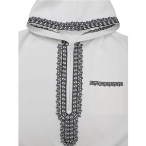 Muslim men's thobe Moroccan long sleeves embroidered hooded design Islamic loose Man Robe Jelleba Traditional Clothing for party