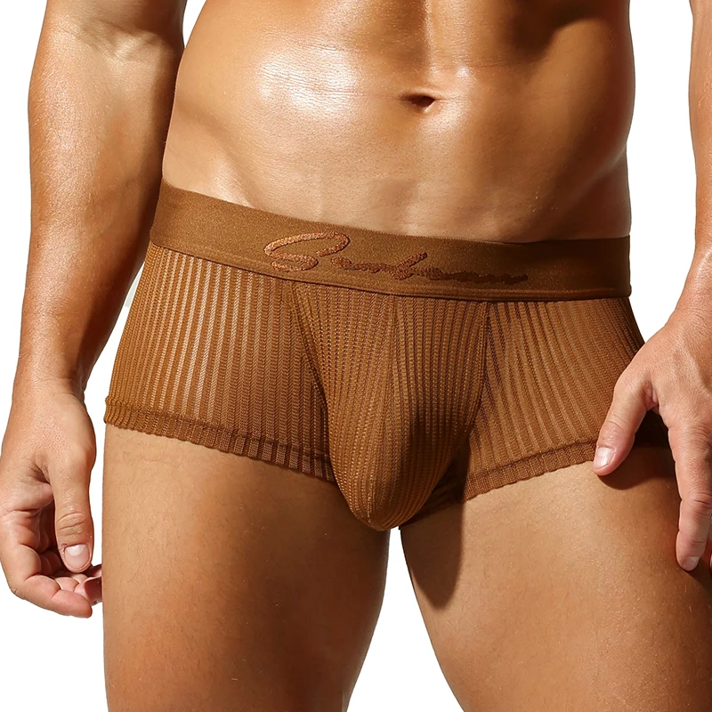 Seobean New Men'S Translucent Boxer Brief Underwear Comfortable Polyester Boxer Shorts For Men Seobean New Men'S Translucent Boxer Brief Underwear Comfortable Polyester Boxer Shorts For Men – Bild 9