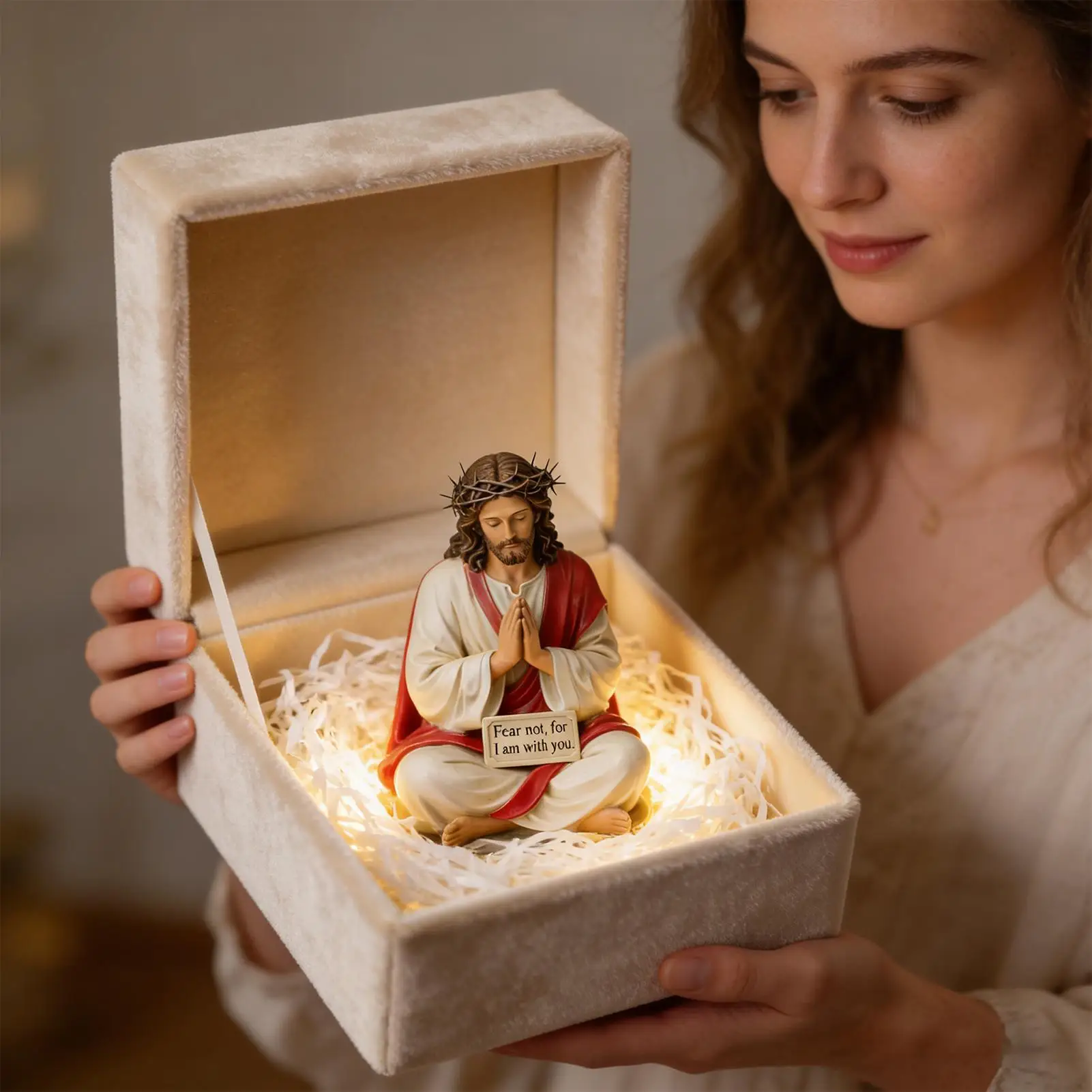 Jesus-Skulptur, Religiöse Kunst, Sammlerskulptur, Jesus-Figur Aus Kunstharz, Schreibtischbegleiter-Figur Für Nachttisch, Schreibtisch, Wohnung, Badezimmer Jesus-Skulptur, Religiöse Kunst, Sammlerskulptur, Jesus-Figur Aus Kunstharz, Schreibtischbegleiter-Figur Für Nachttisch, Schreibtisch, Wohnung, Badezimmer – Bild 2