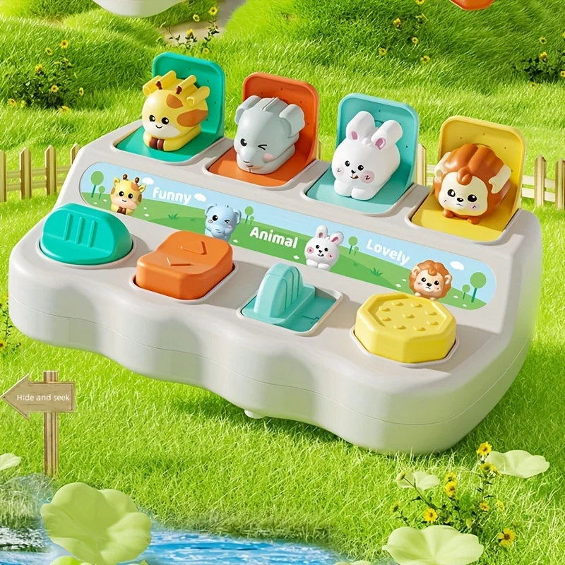 Montessori Pop-Up-Tierspielzeug Und Lernboxen – Verbessern Die Logik Und Motorische Fähigkeiten, Geeignet Für Kindergeburtstagsgeschenke Montessori Pop-Up-Tierspielzeug Und Lernboxen – Verbessern Die Logik Und Motorische Fähigkeiten, Geeignet Für Kindergeburtstagsgeschenke