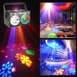 Party Light SDJ Disco Lights Sound Controlled Stage Light DJ Strobe Lights Family Party Club Nightclub Karaoke Atmosphere Lights