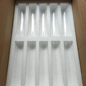 10 Stück/Set Hochzeitsdekoration Backgammon-Kerzenhalter Hochtransparentes Hohles Rohr 25cm Hohes Glasrundrohr