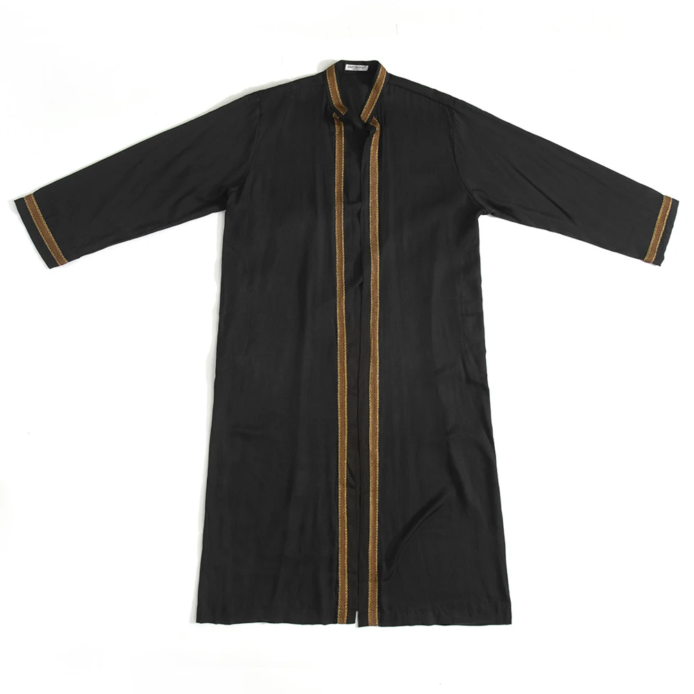 Men Muslim Robes Islamic Clothing Dubai Arabic Abaya Kaftan Eid Mubarak Prayer Maxi Jubba Thobe Man Traditional Costume Kimono Men Muslim Robes Islamic Clothing Dubai Arabic Abaya Kaftan Eid Mubarak Prayer Maxi Jubba Thobe Man Traditional Costume Kimono – Bild 2
