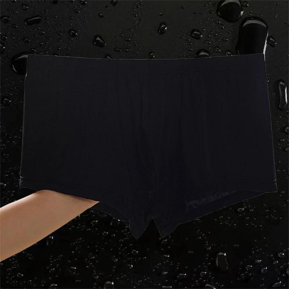 Ultradünne Eisseide-Boxershorts Für Herren, Halbtransparent, Nahtlos, Sexy Männliche Trunk-Shorts, Übergröße M-Xxl Ultradünne Eisseide-Boxershorts Für Herren, Halbtransparent, Nahtlos, Sexy Männliche Trunk-Shorts, Übergröße M-Xxl – Bild 6