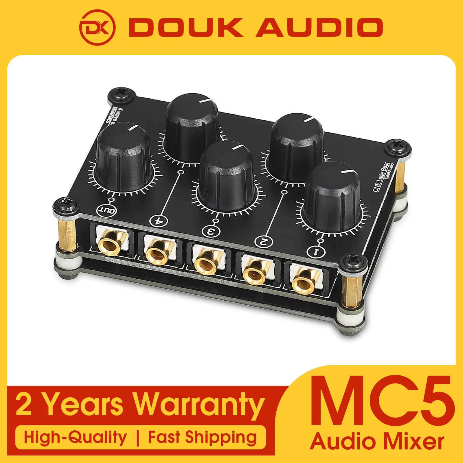 Douk Audio Tragbarer 4-Kanal-Analog-Stereo-Audio-Mixer Mini-Passiv-Line-Mixer Für Live-Studio-Aufnahme-Sound-Mischpult Douk Audio Tragbarer 4-Kanal-Analog-Stereo-Audio-Mixer Mini-Passiv-Line-Mixer Für Live-Studio-Aufnahme-Sound-Mischpult