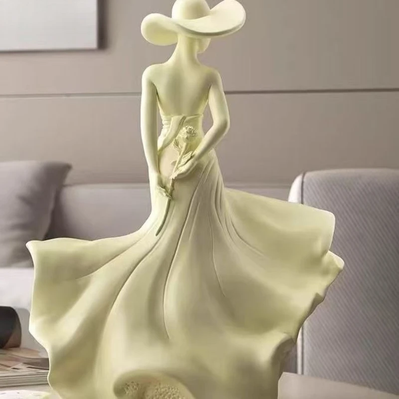 Resin Female Statue Sculpture Modern Woman Figurine Home Decor Art Craft For Living Room Bedroom Office Shelf Desktop Decoration Resin Female Statue Sculpture Modern Woman Figurine Home Decor Art Craft For Living Room Bedroom Office Shelf Desktop Decoration – Bild 4