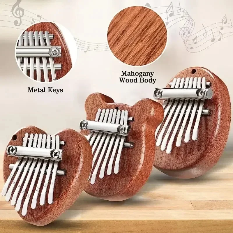 Tragbares Anfänger-Fingerklavier Aus Holz, Mini-Daumenklavier, Musikspielzeug, 8-Sonic-Instrument, Kinderpuzzle, Heimdekoration, Ornamente Tragbares Anfänger-Fingerklavier Aus Holz, Mini-Daumenklavier, Musikspielzeug, 8-Sonic-Instrument, Kinderpuzzle, Heimdekoration, Ornamente