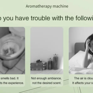 Automatischer Diffusor Aromatherapie Auto Parfüm mit Display Ätherisches Öl Luftbefeuchter Badezimmer Desodorierung Lufterfrischer Jasmin