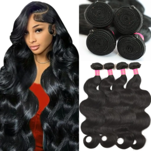 Natural Colored Body Wave Human Hair Bundles For Women Remy Hair Extensions 1/3/4 Pcs Natural Body Wave Weave Bundles 10-40 Inch