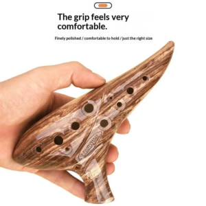 NEUES 12-Loch-Ocarina-Instrument, Ocarinas Alto C-Ton, professionelles Ocarina-Instrument aus Harz für Musikliebhaber und Anfänger