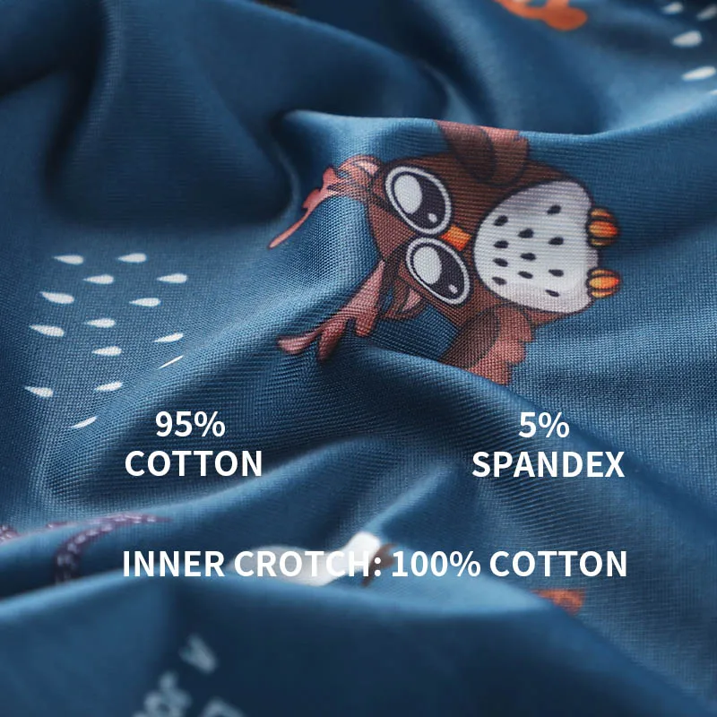 Miiow 4Pcs Tier Druck Männer Unterwäsche Boxer Shorts Jugend Baumwolle Männer Boxershorts Atmungsaktive Unterhose Dessous Männliche Höschen Miiow 4Pcs Tier Druck Männer Unterwäsche Boxer Shorts Jugend Baumwolle Männer Boxershorts Atmungsaktive Unterhose Dessous Männliche Höschen – Bild 3