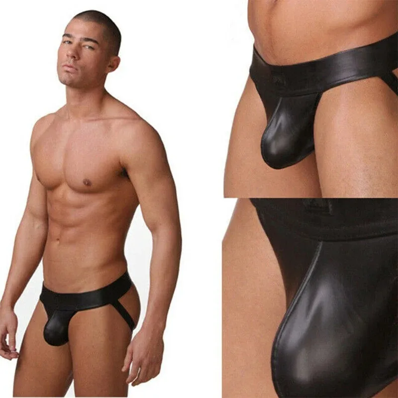 Pu Faux Leather Underwear Men'S Jockstrap Gay Erotic Panties Sexy Lingerie Hot Sexy Male'S Thongs G String Pu Faux Leather Underwear Men'S Jockstrap Gay Erotic Panties Sexy Lingerie Hot Sexy Male'S Thongs G String – Bild 5