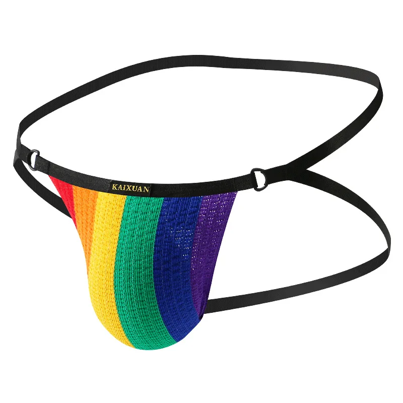 Men'S Fashion Underwear Gays Low Waist Jockstrap Sissy Funny Thin Straps Knitted Thongs Homme Tangas Hombre Boys Bikini Panties Men'S Fashion Underwear Gays Low Waist Jockstrap Sissy Funny Thin Straps Knitted Thongs Homme Tangas Hombre Boys Bikini Panties – Bild 2