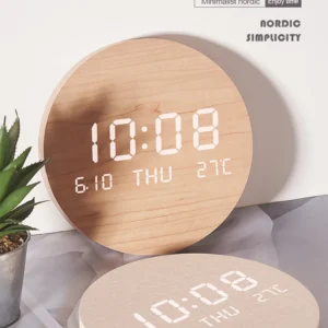 LED Digital Wanduhr Temperatur Datum Zeit Multi-funktion Display Wohnzimmer Hause Schlafzimmer Stille Uhr Mode Wanduhr