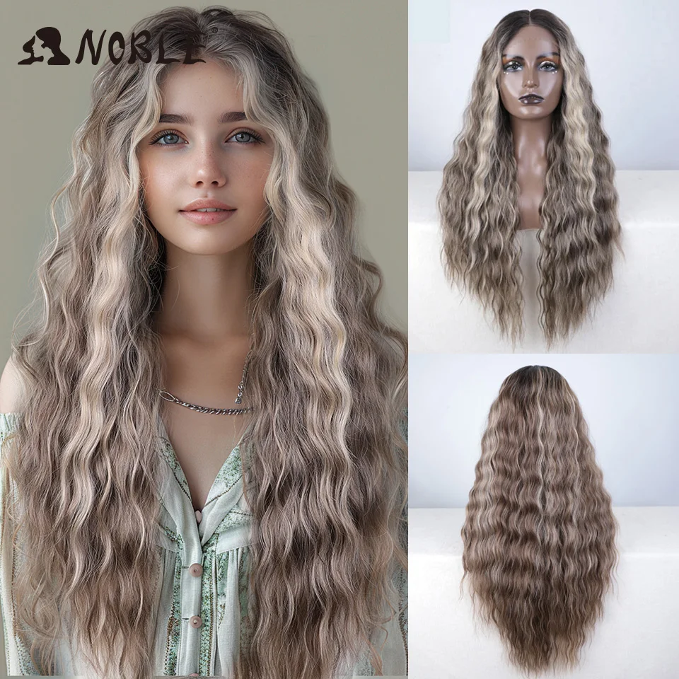 Noble Synthetic Lace Front Wig Long Wavy Ombre Blonde Wig Red Wigs Lace Part Synthetic Lace Wigs For Women Lace Front Wigs Noble Synthetic Lace Front Wig Long Wavy Ombre Blonde Wig Red Wigs Lace Part Synthetic Lace Wigs For Women Lace Front Wigs – Bild 16