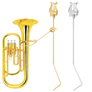 Notenständer Stehender Schlüssel Tuba Tenor Horn Tragbarer Notenständer aus Metall Euphonium Notenhalter Blechinstrumentenzubehör
