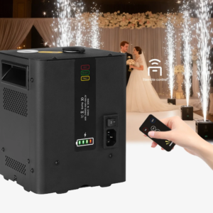 DJ-Equipment, wiederaufladbarer Akku, Mini-Kaltfunkeneffekt, ferngesteuertes Mini-Elektronik-DMX-Disco-Bühnenlicht für Hochzeiten, Events und Partys