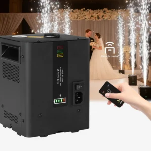 DJ-Equipment, wiederaufladbarer Akku, Mini-Kaltfunkeneffekt, ferngesteuertes Mini-Elektronik-DMX-Disco-Bühnenlicht für Hochzeiten, Events und Partys