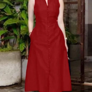 ZANZEA 2024 Sommer Sommerkleid Frauen Elegante V-ausschnitt Party Kleid Solide Ärmel EINE Linie Vestido Robe Stilvolle OL Arbeit Party kleider