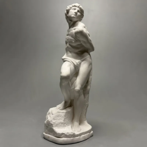 Michelangelo Neu Geschnitzte Gips-Skulptur Rebellen-Sklave Schreibtisch-Ornamente Kunst Dekorative Wohnaccessoires Vintage Wohndekor