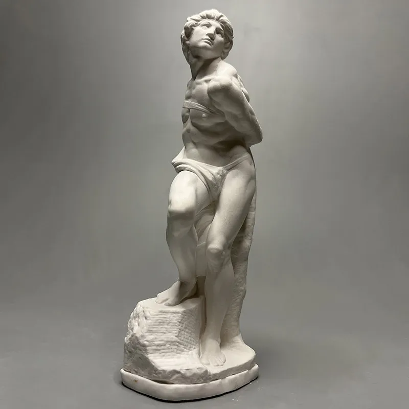 Michelangelo Neu Geschnitzte Gips-Skulptur Rebellen-Sklave Schreibtisch-Ornamente Kunst Dekorative Wohnaccessoires Vintage Wohndekor Michelangelo Neu Geschnitzte Gips-Skulptur Rebellen-Sklave Schreibtisch-Ornamente Kunst Dekorative Wohnaccessoires Vintage Wohndekor