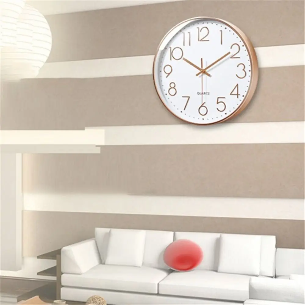 8 Zoll 20 Cm Modische, Leise, Nicht Tickende Wanduhr, Kreative Dreidimensionale Wanduhr Mit Digitaler Skala Für Wohnzimmer Und Schlafzimmer 8 Zoll 20 Cm Modische, Leise, Nicht Tickende Wanduhr, Kreative Dreidimensionale Wanduhr Mit Digitaler Skala Für Wohnzimmer Und Schlafzimmer – Bild 4